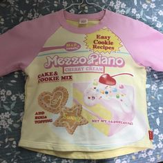 Kawaii Tshirt Design, Mezzopiano Clothes, Cutecore Clothes, Kawaii Outfit Ideas, Silly Clothes, Kawaii Shirts, Kawaii Fashion Outfits, J Fashion, Pink And Yellow