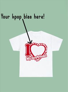 Show how much you love your bias with a BF shirt How does this work?? Great question! There's only 2 steps:)  1st: send me a picture of your bias  2nd: purchase this listing once you finish aproving your design with me💕 AND BOOM! you'll get your BF shirt in the mail in a couple of days Details: No side seams mean there are no itchy interruptions under the arms. The shoulders have tape for improved durability 100% cotton  Medium fabric  Classic fit Tear-away label Runs a little loose, size down for a more true to size fit size. if you have any questions feel free to send me a message:) I Love My Bf, My Bf, Gender Neutral, Love You, Adult Outfits, Bathing Beauties, Tops & Tees, I Love, Top Outfits