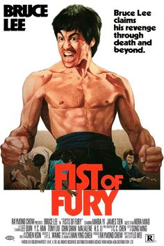 a movie poster for the film fist of fury