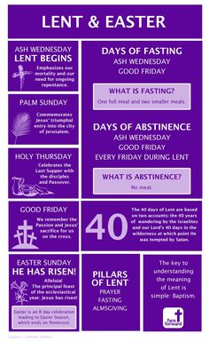 the lent and easter poster is shown