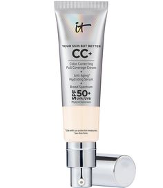 This cream is your all-in-one full-coverage foundation&#x2C; hydrating and anti-aging serum&#x2C; and broad-spectrum sunscreen.Infused with skin-loving ingredients like hyaluronic acid&#x2C; niacinamide and vitamin E&#x2C; CC cream provides hydration while instantly camouflaging the look of skin imperfections like acne scarring&#x2C; wrinkles&#x2C; redness on skin&#x2C; dark circles under eyes&#x2C; large pores and uneven Acne Scarring, Physical Sunscreen, Color Correcting, Perfect Complexion, Under Eyes, Dark Circles Under Eyes, Aging Serum, Vitamins For Skin, Scarring