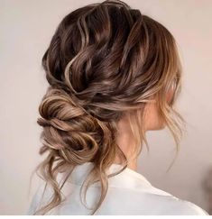 Bridesmaid Hair Inspo, Bridemaids Hairstyles, Twist Updo, Wedding Hair Up, Bridesmaid Hair Makeup, Bridal Hair Inspiration, Bridal Hair Updo, Wedding Hair Inspiration, Low Bun