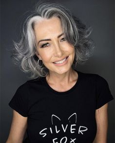 Grey Hair Bangs, Tousled Curls, Grey Hairstyles, Grey Bob Hairstyles, Gray Texture, Mom Hair, Grey Hair Transformation, Grey Curly Hair, Gorgeous Gray Hair