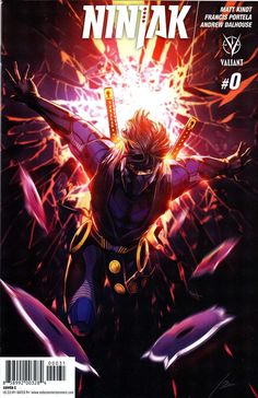 Item: Ninjak (4th Series) #0C Publisher: Valiant Cover Date: September 2017 Cover Artist: Yama Orce Writer: Matt Kindt Artist: Francis Portla, M.J. Kim, Khari Evans, Roberto De La Torre, Sija Hong, Juan Jose Ryp Appearances: Storylines: Notes: Cover C by Yama Orce     Terms & Conditions Shipping Comics are sent sandwiched between two thick slabs of cardboard to prevent damage. If all of your purchases do not fit in a mailer, they will be mailed inside a cardboard box, packed tight and secure so as to avoid any shifting en route. I want your comics to arrive in the advertised condition just as much as you do. Graphic novels, trade paperbacks and hardcovers count as multiple comics when factoring shipping. TPBs count as the number of comics they reprint. Other notations may be found in the l Colin King, Valiant Comics, Symbiotes Marvel, Ninja Art, Comic Book Artwork, Comics Anime, Comic Shop, Superhero Design, Heroes And Villains