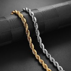 Choker Men, Bracelets With Meaning, Rope Chain Necklace, Classic Necklace, Unisex Necklace, Gold Jewelry Necklace, Bridesmaid Bracelet, Never Fade