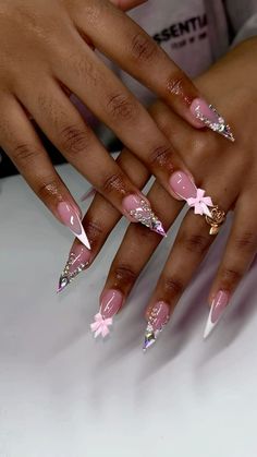 Nails Ideas Black Women, Girly Nails, Poly Gel