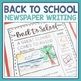 back to school newspaper writing book