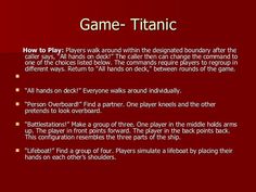 the game that was played in an old video game is called'game - titaniic '