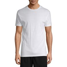 For a handy stock of effortless everyday style essentials, you'll appreciate this Stafford 4-pack of men's short-sleeve t-shirts. Made from soft cotton-jersey with quick-dry and moisture-wicking properties to keep you cool and dry on the go, this multi-pack includes four pullover tees with a crew neckline. Wear them with your favorite pajamas, workout shorts, or as an undergarment. # Pieces In Set: 4-PackFeatures: Moisture Wicking, Quick Dry, Multi-PackNeckline: Crew NeckSleeve Length: Short Sle Big Shorts, Mens Big And Tall, Big And Tall, Fashion Essentials, Men Short Sleeve, Everyday Fashion, Quick Dry, Shirt Shop, Moisture Wicking