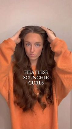 Heatless Curls In Five Minutes, Heartless Curls For Layers, Heartless Curls Overnight Long Hair, Natural Overnight Curls, Overnight Curls No Tools, How To Overnight Blowout, Heartless Curls Overnight Bun, Heatless Curls Overnight Towel, Wet Overnight Curls