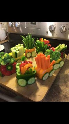 the vegetables are cut up and ready to be put in the oven for baking or cooking