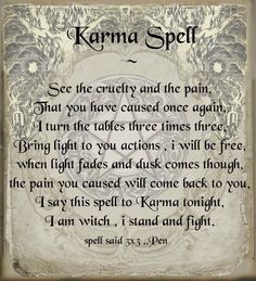 Karma Spell, Moon Things, Storm Water, Revenge Spells, Magia Das Ervas