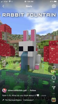 an image of a rabbit in minecraft