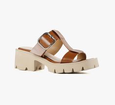 Buckle Lug Mule Tan Sandal Tan Mules, Strappy Mules, Everyday Sandals, Wide Leg Linen Trousers, Black Footwear, Tan Leather Sandals, Strappy Sandals Flat, Tan Sandals, Shoe Boutique