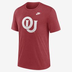 Featuring bold Oklahoma Sooners graphics, this Blitz Evergreen Legacy Primary T-Shirt is made with soft tri-blend fabric and a heathered design to help you comfortably rep your favorite collegiate team. Nike Casual T-shirt In University Red, Nike Casual T-shirt For Fan Gear, Nike Casual T-shirt For Fans, Basketball Accessories, Arizona Wildcats, College T Shirts, North Carolina Tar Heels, Oklahoma Sooners, One Clothing