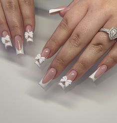 Medium Coffin, Milky Nails, Colored Acrylic Nails, Girly Acrylic Nails, White Acrylic Nails, French Tip Acrylic Nails, Glow Nails, White Nail Designs