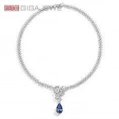 Brand:GIGAJEWE® Product Name:GIGAJEWE Total 47.15ct  silver plated Gold Necklace Natural Blue and  Pear  cut Moissanite Necklace ,silver Necklace Main Stone Material:Moissainte Stone  item:Natural Blue moissanite necklace one piece Shape:round cut ,marquise cut ,pear cut ,cushion cut Color: Natural Blue Color and white D color Natural Blue stone:10*16mm 7ct white stone:40.15ct Total:47.15ct Customization:Can select different kinds of gemstone for customization Exquisite Silver Sapphire Necklaces, Exquisite Silver Sapphire Necklace, Luxury Sapphire And Diamond Necklace In Silver, Silver Sapphire Pendant Diamond Necklace, Luxury Silver Drop Necklace For Anniversary, Silver Sapphire Jewelry With Brilliant Cut, Elegant Silver Sapphire Necklace, Silver Sapphire Necklace For Anniversary, Silver Solitaire Necklace With 17 Jewels