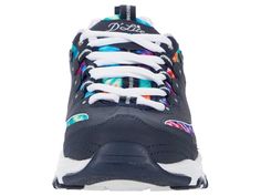 SKECHERS D'Lites - Summer Fiesta | Zappos.com Multicolor Sporty Sneakers With Laces, Multicolor Sneakers With Laces For Light Sports, Multicolor Cushioned Sneakers For Sports, Multicolor Running Shoes For Light Sports, Multicolor Synthetic Sneakers With Elastic Laces, Multicolor Synthetic Sneakers For Sports, Multicolor Synthetic Athleisure Running Shoes, Multicolor Cushioned Sneakers For Athleisure, Sporty Multicolor Synthetic Sneakers