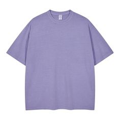 Oversized Plain Short Sleeve T-shirt, Oversized Purple T-shirt For Summer, Oversized Solid Color Crew Neck T-shirt, Oversized Solid Color Cotton T-shirt, Oversized Basic Solid Color T-shirt, Oversized Solid Color Graphic Tee, Oversized Solid Crew Neck T-shirt, Trendy Oversized Solid Color T-shirt, Oversized Solid Color Casual T-shirt