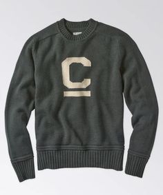 C Crew Sweater - OOBE BRAND Wool Crew Sweater With Ribbed Cuffs, Classic Wool Crew Neck Sweatshirt, Fall College Sweater With Ribbed Collar, Wool Crew Neck Sweatshirt With Ribbed Cuffs, Wool Sweatshirt With Ribbed Cuffs And Crew Neck, College Crew Neck Sweater With Ribbed Collar, Knit Crew Sweatshirt With Ribbed Cuffs, Crew Neck Sweater With Ribbed Collar For College, Collegiate Crew Neck Sweater With Ribbed Cuffs