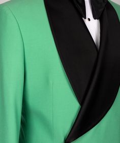 Bradymensuit custom made this James Fashion Green One Button Green Collar Men Two Piece Suits with rush order service. Discover the design of this Green Solid Shawl collar Single Breasted mens suits cheap for prom. Mens Suit Colors, Drip Style, Green Solid Color, Two Piece Suits, Collared Greens, Three Piece Suit, Green Jacket, Three Piece, Shawl Collar