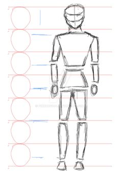 how to draw a human figure step by step