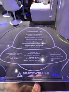 the spacewalker award plaque is displayed on display