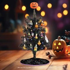 This Mini Halloween Tree Skirt From The Gumdrops Collection Adds A Spooky Touch To Your Holiday Decor. The Black Skirt Is Trimmed With Purple Cording And Enhanced With Silver Stitching To Create A Web Of Creepy Spiders. Perfect For Adding A Touch Of Halloween Spirit To Any Small Tree.. No Assembly Required. Imported. Perfect seasonal and special occasion décor any time of year.Old World Christmas glass ornaments and glass tree toppers are created using the same techniques that originated in the Mini Halloween Tree, Halloween Tree Skirt, Nutcracker Decor, Christmas Jigsaw Puzzles, Ornaments Tree, Halloween Cans, Christmas Topper, Mini Tree, Halloween Lanterns