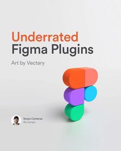 an image of a book cover with the title underrated figma plugins art by victory