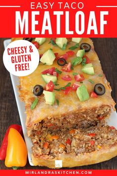 easy taco meatloaf with cheese and gluten free