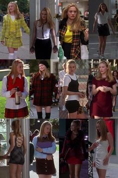 90s Girl Fashion, Clueless Vibes, Clueless Cher, Cher Outfits, Stile Blair Waldorf, 90’s Outfits, Fashion 1990s, Clueless Fashion