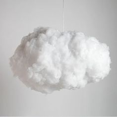 a white cloud hanging from the ceiling