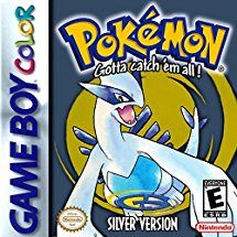 the gameboy cover for pokemon gotta catch em all silver version, with an image of a white bird