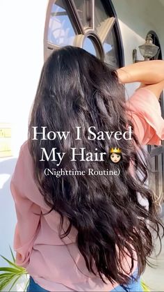 Wash Routine, Homemade Hair Treatments, Hair Care Remedies, Long Hair Tips, Hair Growing Tips, Nighttime Routine, Beauty Tips For Glowing Skin, Hair Tips Video