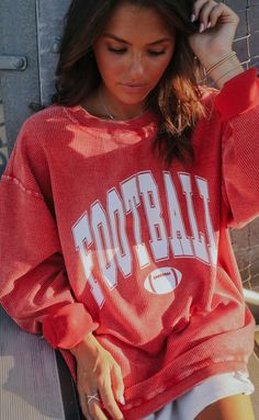 The perfect corded sweatshirt to add to your gameday wardrobe! Cheer on your favorite football team in this faded red, cozy cord :)


Rosalind is 5'7" and is wearing size extra large 


sizing guide: 


small: 47" bust and 25" length

medium: 50" bust and 25.5" length

large: 52" bust and 27" length

extra large: 56" bust and 27.5" length

100% cotton


WE ONLY OFFER STORE CREDIT FOR RETURNS! Feel free to email us at orders@shopriffraff.com or DM us with any questions regarding fit, styling, or Red Sweatshirt For Game Day In Fall, Red Sweatshirt With Ribbed Cuffs For Game Day, University Red Sporty Sweatshirt For Game Day, Sporty University Red Sweatshirt For Game Day, Red Sporty Sweatshirt For Game Day, Sporty Red Sweatshirt For Game Day, Red Casual Sweatshirt For Game Day, Casual Red Sweatshirt For Game Day, Red Tops With Ribbed Cuffs For Game Day