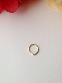 Triangle Septum Ring Rose Gold Septum by FamilyWeddingJewelry Minimalist Small Hoop Rose Gold Rings, Minimalist Rose Gold Small Hoop Ring, Minimalist Gold Septum Ring As Gift, Handmade Minimalist Septum Ring Gift, Handmade Minimalist Septum Ring As Gift, Hypoallergenic Septum Ring For Gifting, Minimalist Rose Gold Septum Ring As Gift, Small Gold Septum Ring, Minimalist Hypoallergenic Rose Gold Septum Ring