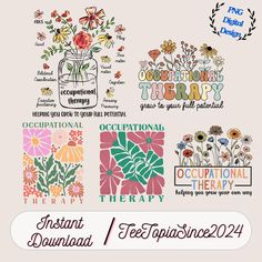 Therapy Artwork, Bilateral Coordination, Occupational Therapist, Occupational Therapy, Grow Your Own, Just Giving, Halloween Shopping, Sublimation Printing, Wild Flowers