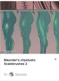 the screenshot shows different types of scall brushes