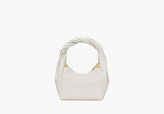 Made from Nappa leather our Twirl top-handle bag is a staple silhouette—with a twist. | Kate Spade Twirl Top-Handle Bag, Light Cream Festival Shop, Hot Bags, Bag Light, Light Cream, Handle Bag, Kate Spade Bag, Summer Essentials, Nappa Leather, Top Handle