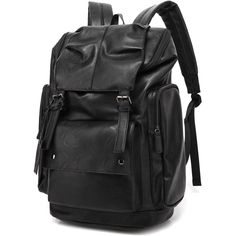 Introducing the Book Bag Design Men's Leather Backpack from FR Fashion Co., featuring premium quality leather that adds sophistication to your ensemble while providing ample space for all your necessities. Durable zippers, adjustable shoulder straps, and spacious compartments make this stylish, functional backpack the perfect choice for the modern man. Key Features: Comfortable Carrying Experience: The backpack features thickened and widened shoulder straps, providing enhanced comfort for extend Luxury Black Leather Backpack For On-the-go, Luxury Practical Black Backpack, Affordable Black Leather Backpack With Multiple Compartments, Luxury Black Soft Leather Backpack, Black Luxury Leather Backpack, Cheap Black Classic Backpack, Luxury Large Capacity Black Leather Backpack, Luxury Black Leather Backpack With Double Handle, Luxury Black Coated Canvas Backpack