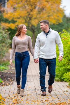 Shannon & Chris's Fall Engagement at Lilacia Park: A Love Story in Pictures | TWA Photographic Artists - TWA Photography Story In Pictures, Engagement Videos, Twa Wedding, Fall Engagement Session, Wedding Giveaways, Happy Couples, Photographic Artist, Navy Suit, A Love Story