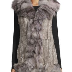 Questions? Leave A Comment Below! Fox Fur Vest, Fur Vest, Fox Fur, Leave A Comment, Gray Color, Fox, Jackets & Coats, Jackets For Women, Couture