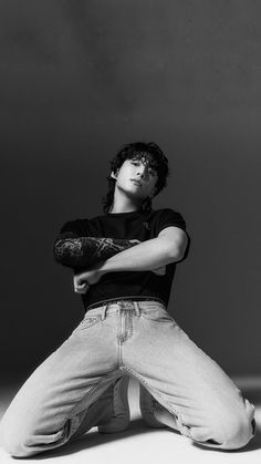 JEON JUNGKOOK JK BTS CALVIN KLEIN SPRING 2023 HD IPHONE WALLPAPER LOCKSCREEN BLACK AND WHITE PHOTOSHOOT Calvin Klein Models, Jin Kim, Bts Black And White, Wallpaper Bts, Celebrity Look Alike, Funny Wallpaper