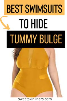 Read our post to find the best swimsuits to hide tummy bulge for a sexy look this summer. Swimsuit Tankini With Shorts, Bathing Suit For Big Belly, Swimsuits For Big Bellies, Swimsuit Plus Size Flattering, Best Bathing Suit For Mom Pooch, Best Swimsuit For Belly Pooch, Summer Party Outfit Plus Size, Swimsuits For Body Types, Swimsuit For Big Tummy