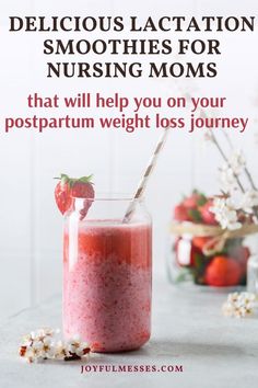 Delicious Lactation Smoothies for Nursing Moms to Help With Safe and Healthy Postpartum Weight Loss I If you want to safely lose the baby weight and boost your milk supply, add these lactation smoothie recipes to your breastfeeding diet plan. These healthy nursing smoothie recipes are perfect for dieting while breastfeeding. They have healing breastfeeding foods to help with postpartum recovery, weight loss, and milk supply. These are the best lactation recipes!