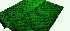 an image of a green cloth that looks like leaves