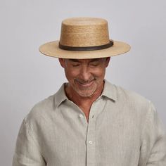 Cozumel | Mens Wide Brim Straw Sun Hat combines natural style with excellent sun protection. Made from fine Mexican palm, this midweight hat features a faux brown pleather band with a cross-piece pin, perfect for men seeking a lightweight, breathable hat for sunny days. Material: Midweight Fine Mexican Palm Shape: Sun Hat Trim: Faux Brown Leather Band with Crosspiece Brass Pin Brim Size: 3" Crown Height: 4" Sweatband: Elastic Sweatband Imported American Hat Makers, Straw Sun Hat, Cozumel, Hat Band, Sun Hat, Wide Brimmed, Straw Hat, Sun Hats, Venice