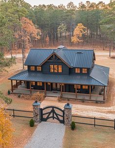 Country Home Exterior, Ranch House Decor, Wraparound Porch, Barn Style House Plans, Dream Life House, Countryside House, Barn Style House, House Plans Farmhouse, Home Building Design