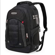 Brand New! Cross Gear Laptop Backpack With Combination Lock - Fits Laptops And Tablets Up To 15.6”! Features Anti-Theft, Airflow Back System, Organizer Pocket, Open Viewing Compartment & Organizer Compartment Pocket. Practical Black Anti-theft Bags, Black Multifunctional Backpack, Practical Black Backpack With Zipper Pocket, Black Practical Backpack With Zipper Pocket, Multifunctional Black Bag For Back To School, Multifunctional Black Bags For Back To School, Durable Practical Black Backpack, Black Anti-theft Bags For Commuting, Durable Black Backpack For Everyday Use