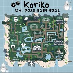 the map for korko, da03 - 821 - 532